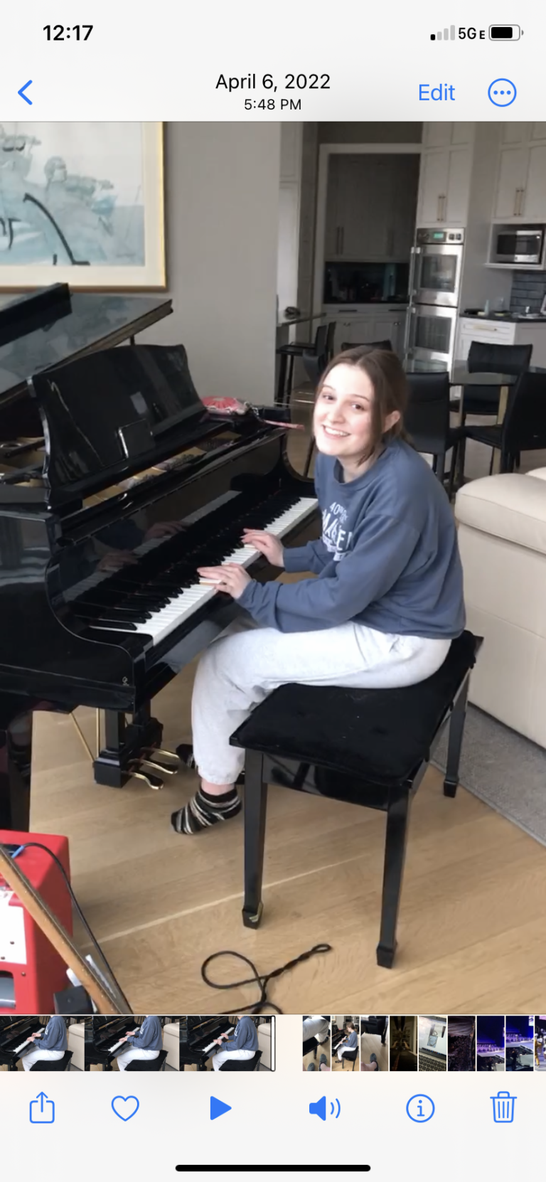 our latest piano graduate