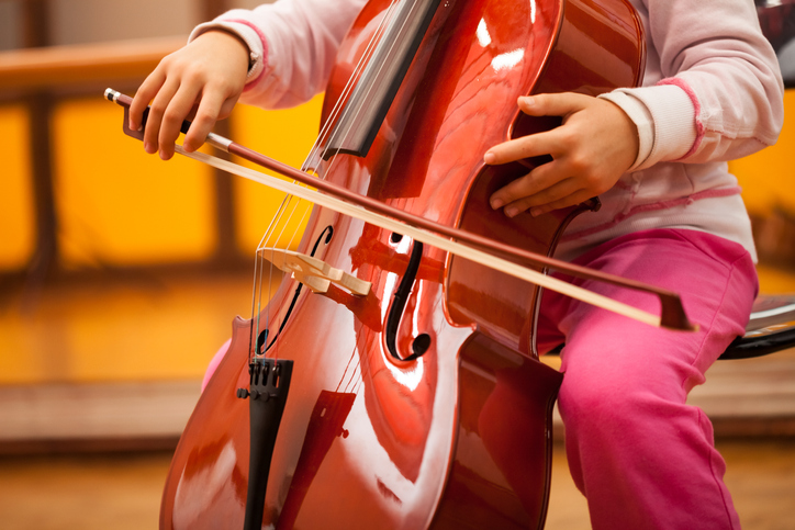 Child Playing Cello